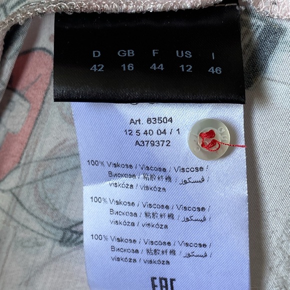 REDUCED!!Novelty prints, long sleeves blouse by “OUI” casual, work! Size 12 - Picture 16 of 17